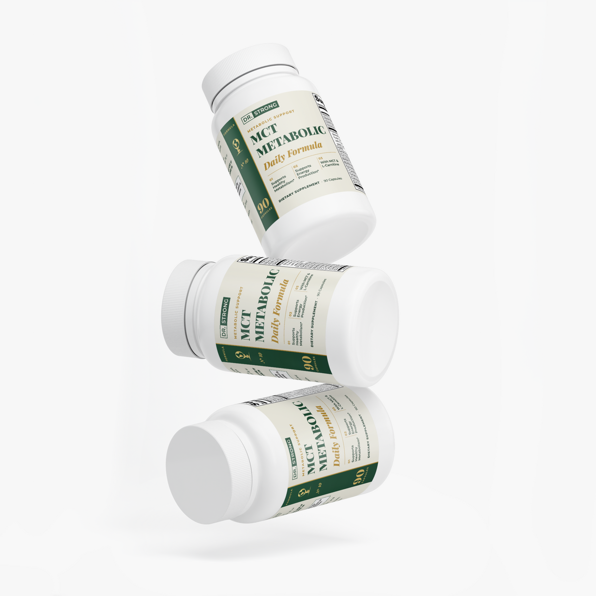 Dr. Strong MCT Metabolic Formula three bottles
