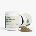 Dr. Strong Ultra Cleanse Smoothie Greens open tub with scoop and powder