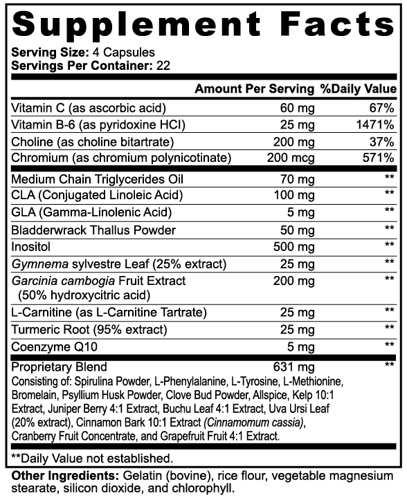 Supplement Facts: Dr. Strong MCT Metabolic Formula
