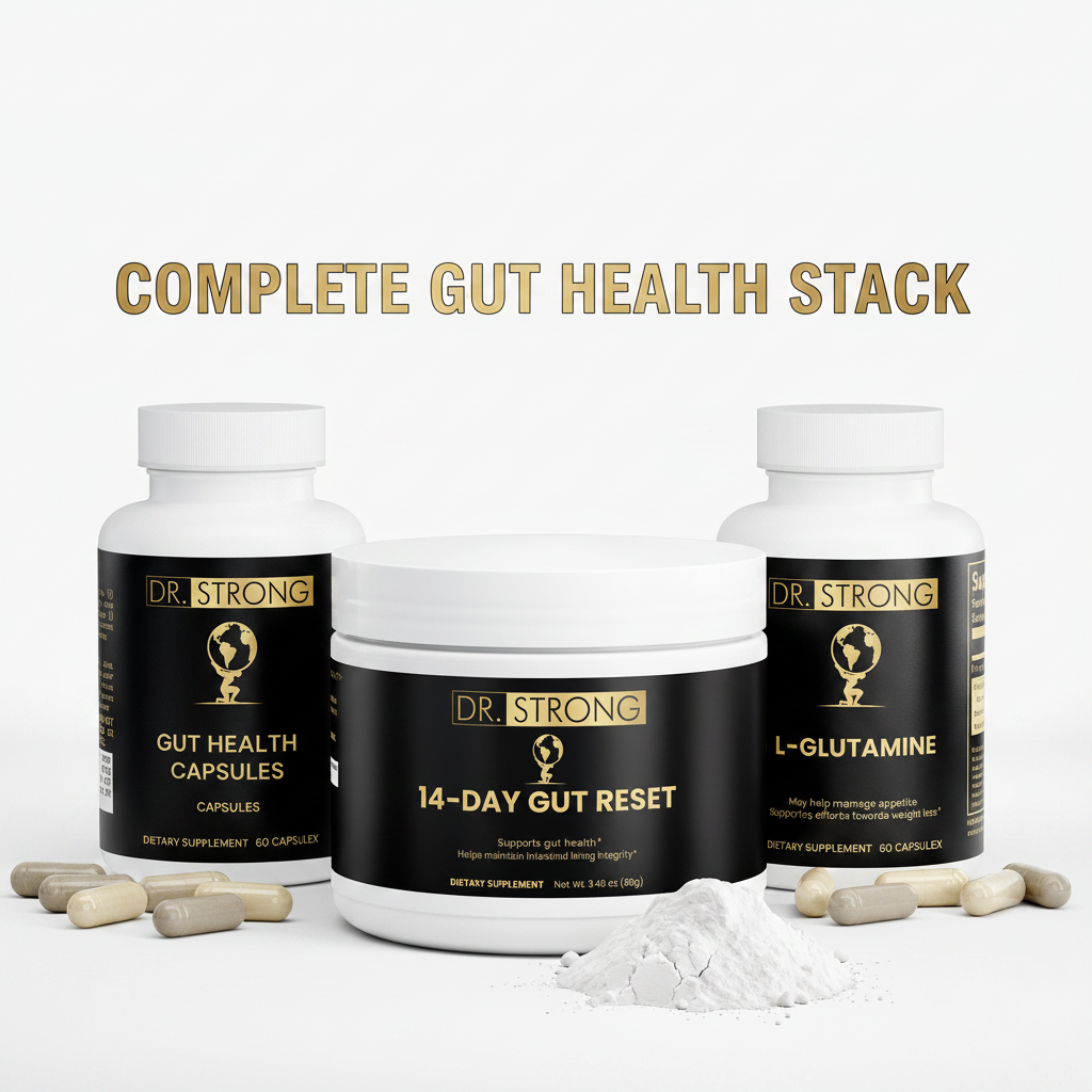 Complete Gut Health Stack — Dr. Strong 3-product bundle